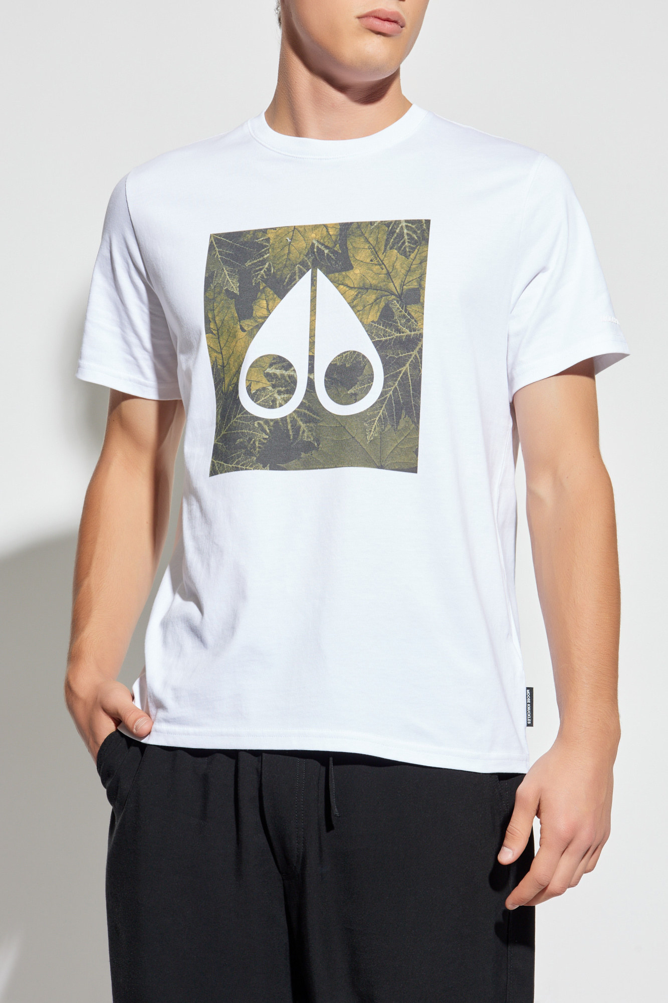 Moose Knuckles T-shirt with printed logo | Men's Clothing